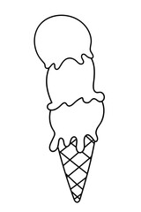 Coloring Page For The Little Ones, Ice Cream Coloring Book