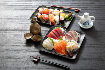 刺身、寿司、和食の背景