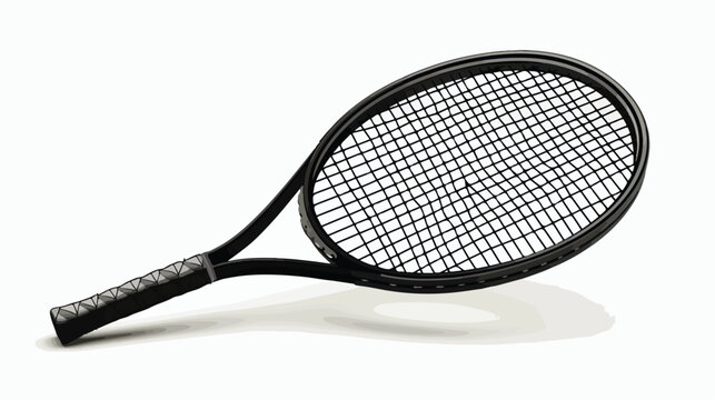 Racket sport tennis equipment object isolated on white
