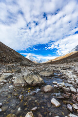 Creek on the way to Everest base camp. Nepal - 751383561