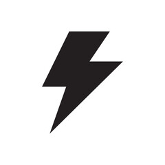 Lightning, electric power vector logo design element. - obrazy, fototapety, plakaty