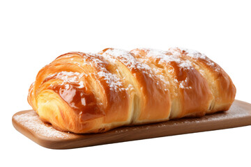 Stuffed Sweet Pastry Isolated on Transparent Background.