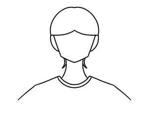 The boy with short hair. 