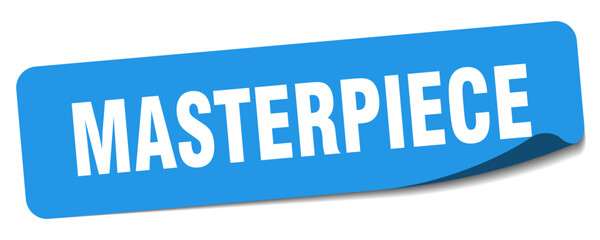 masterpiece sticker. masterpiece label