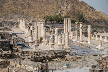 Beit She'an National Park, roman empire, ruins, Sea of Galilee, Israel