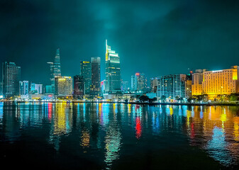 Fototapeta premium night view of the city