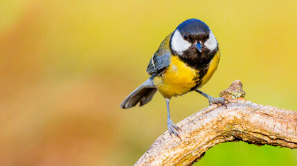 Great Tit, Parus major, Mediterranean Forest, Castilla y Leon, Spain, Europe