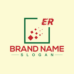 ER creative logo design for company branding