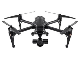 Professional Drone Isolated on a Transparent Background