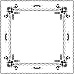 Beautiful vintage floral frame elegant background design