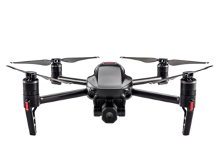 Professional Drone Isolated on Transparent Background