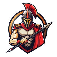 Knight with sword vector illustration