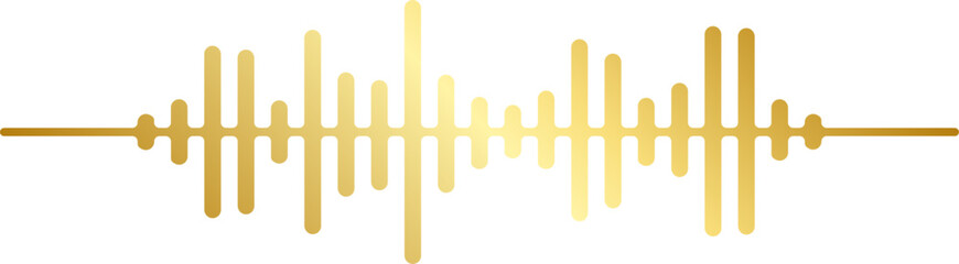 Rounded Gold Soundwave