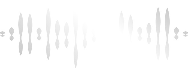 Sleek Silver Gradient Soundwave