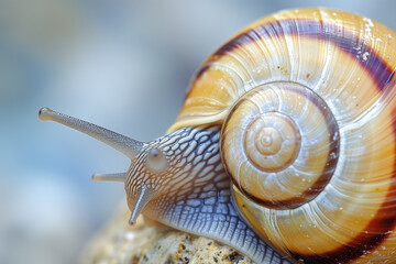 Macro Shot of a Snail: Capturing Nature's Magnificent Beauty