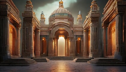 temple of heaven city gates of heaven - obrazy, fototapety, plakaty