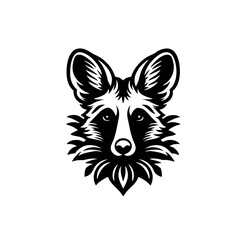Fototapeta premium Aardwolf Simple and Clean Logo Icon 