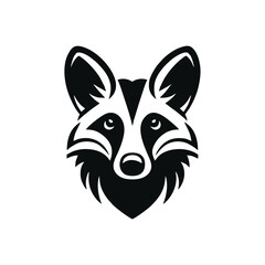 Fototapeta premium Aardwolf Simple and Clean Logo Icon 