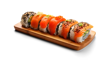 Fotobehang Sushi bar sushi board in PNG  © Andrey Miranda