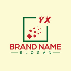 Colorful abstract logo design template