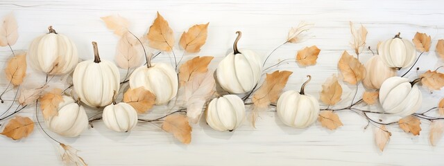 white pumpkin background