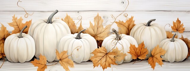 white pumpkin background