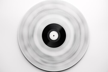 a black and white record