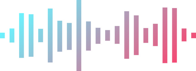 Dynamic Blue and Pink Gradient Soundwave