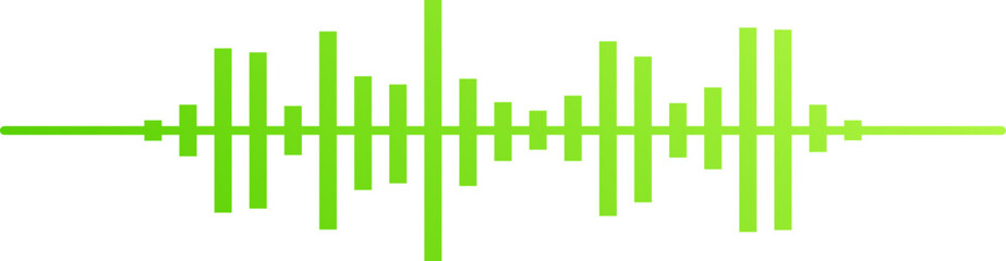 Dynamic Green Gradient Soundwave