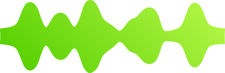 Modern Green Gradient Soundwave