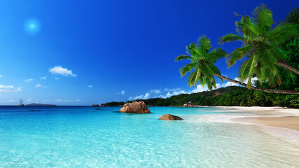 Tropical paradise island