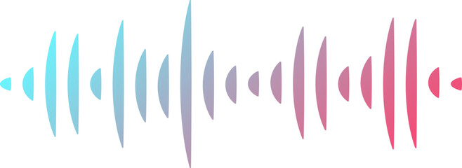 Sharp Blue and Pink Gradient Soundwave