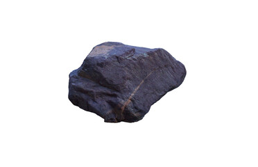 Red stone on a white background