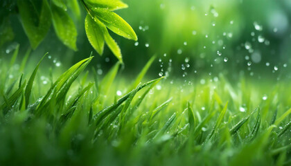 Fresh and Green: Spring Rain in the Yard