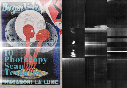 10 Scaned Paper Photo Copy Texture Effect Overlay