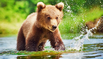 bear in a forest