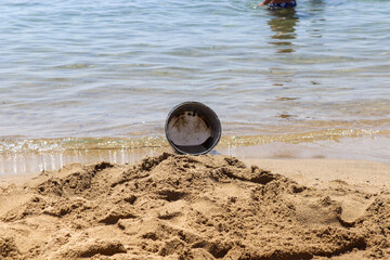 bucket on the beach