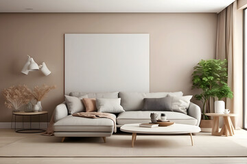 Livingroom interior with sofa, modern design, home mock-up interior home design.