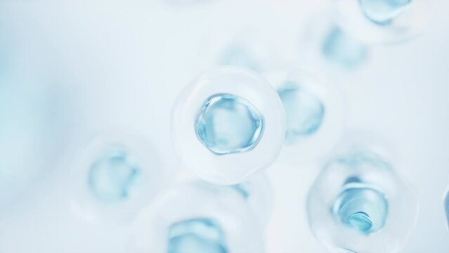 Transparent blue cells background, 3d rendering.