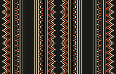 Ethnic abstract ikat art. Aztec ornament print. geometric ethnic pattern seamless  color oriental.  Design for background ,curtain, carpet, wallpaper, clothing, wrapping, Batik, vector illustration.