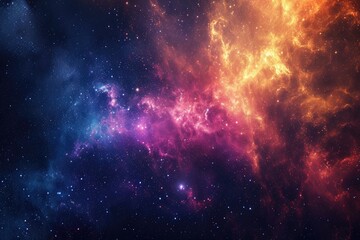 Captivating space scene in vibrant hues