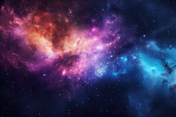 Awe inspiring space beauty with vivid colors