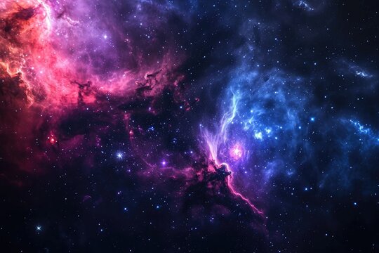 Brilliant galaxy phenomenon with vibrant colors