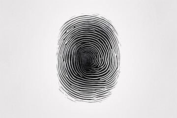 a fingerprint on a white background