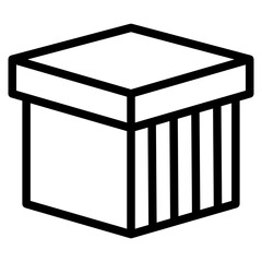 Box icon. Empty open shipping box or unboxing. Carton boxes icon. Stock vector. Vector illustration.