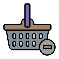   Remove From Basket line filled icon