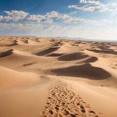 Fototapeta na wymiar The endless sands of the dunes
