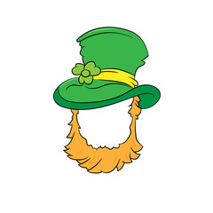St. Patricks Day icon on a white background, vector illustration