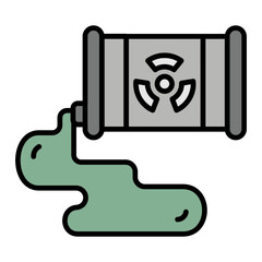   Toxic Spill line filled icon