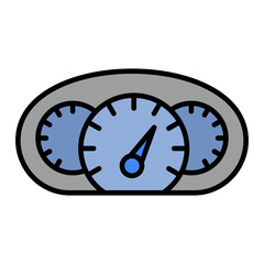   Dashboard line filled icon